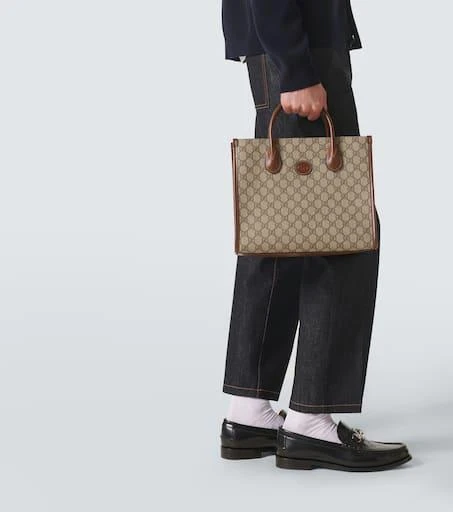 商品Gucci|GG Canvas small tote bag,价格¥14086,第3张图片详细描述