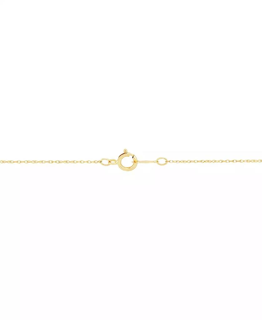 商品Macy's|Opal (1-1/2 ct. t.w.) & Diamond (1/20 ct. t.w.) Flower 18" Pendant Necklace in 14k Gold,价格¥9065,第3张图片详细描述