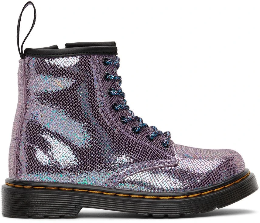 商品Dr. Martens|Baby Purple Reptile 1460 Boots,价格¥599,第1张图片