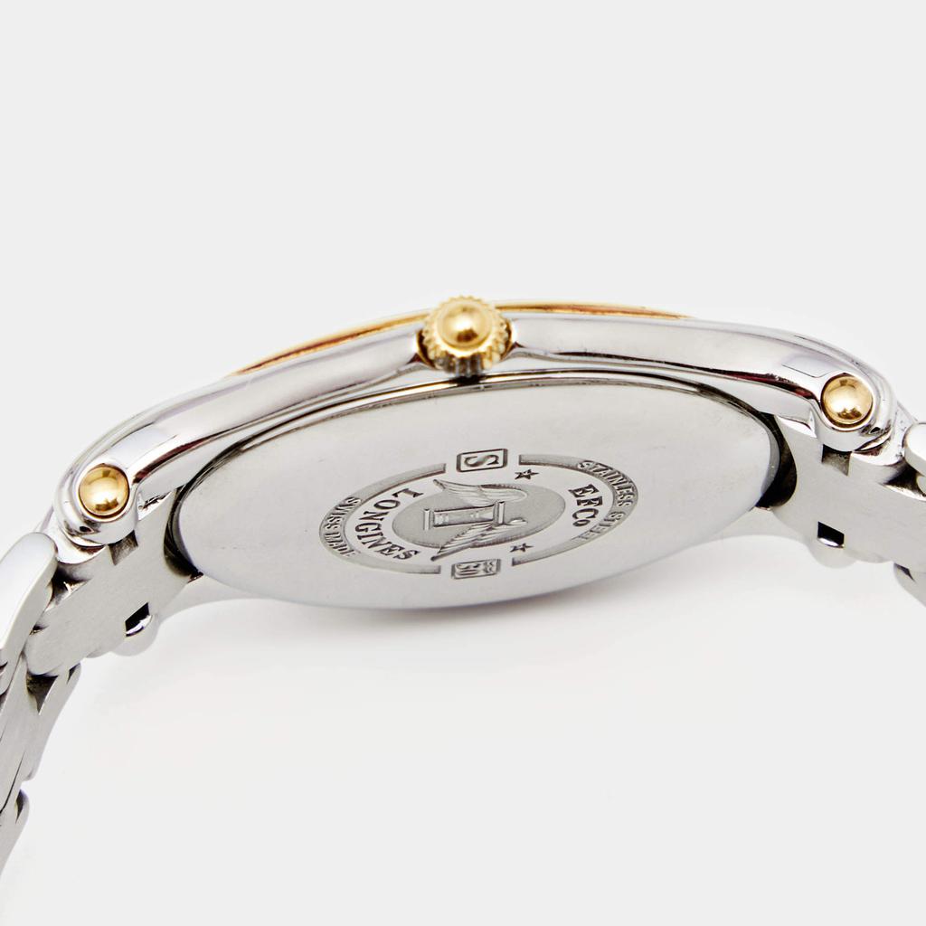 Longines Silver Two Tone Stainless Steel Golden Wing L3.606.5 Men's Wristwatch 33 mm商品第7张图片规格展示