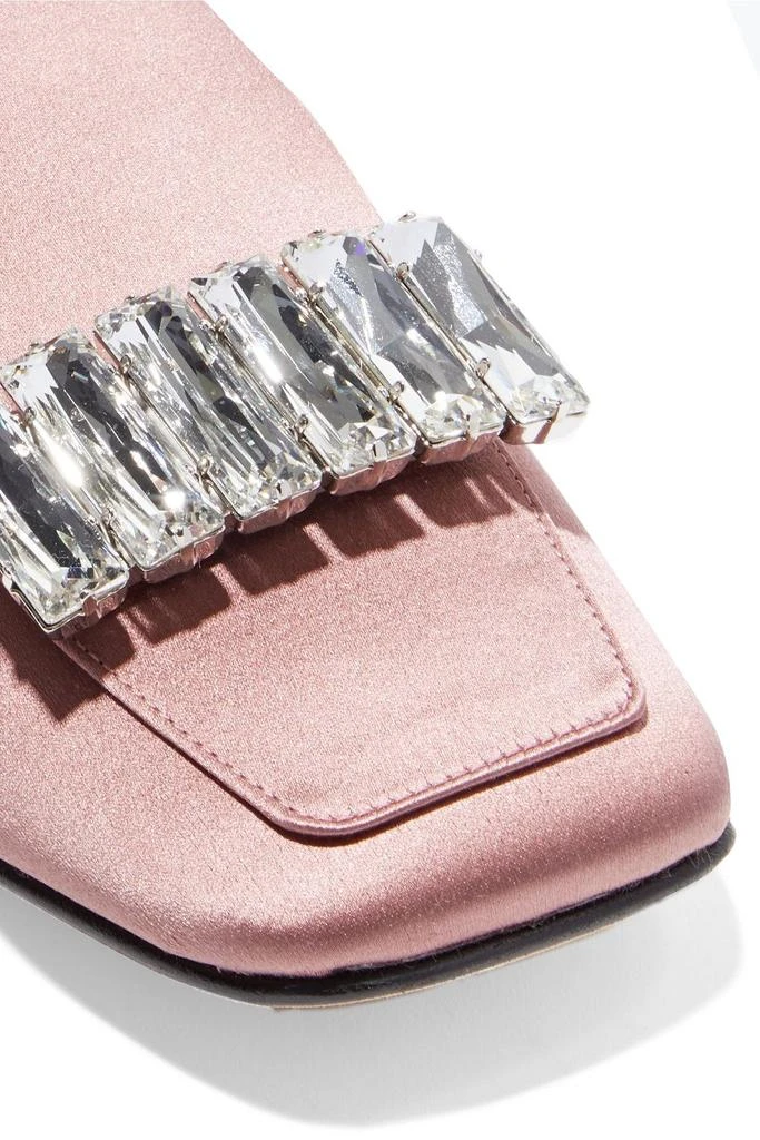 商品Sergio Rossi|sr1 crystal-embellished satin mules,价格¥1616,第4张图片详细描述