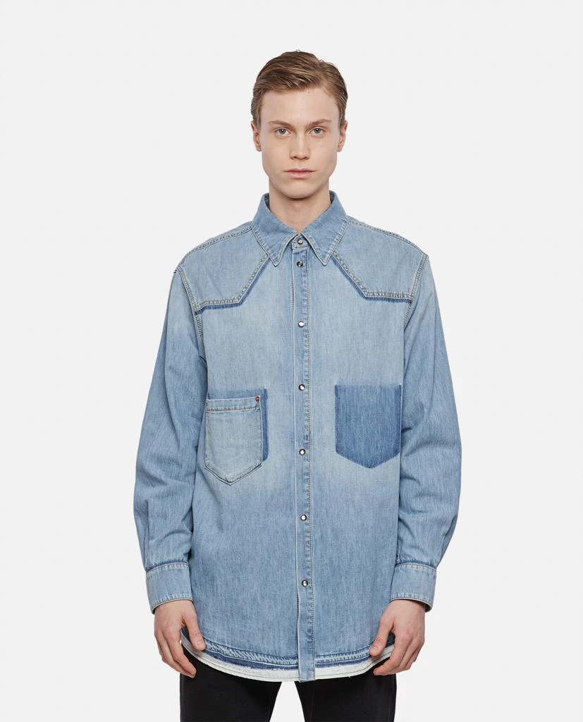 商品Valentino|STONE WASHED DENIM SHIRT,价格¥9440,第1张图片