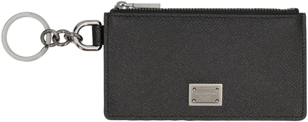 商品Dolce & Gabbana|Dolce & Gabbana Small Leather Goods in Black,价格¥1548,第2张图片详细描述