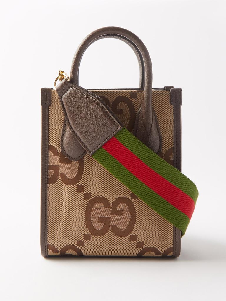 商品Gucci|Jumbo GG mini canvas and leather tote bag,价格¥8895,第1张图片