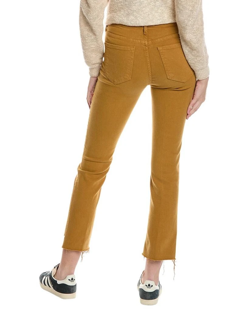 商品MOTHER|MOTHER Denim High-Waist Rascal Ankle Step Fray Golden Brown Straight Jean,价格¥737,第2张图片详细描述