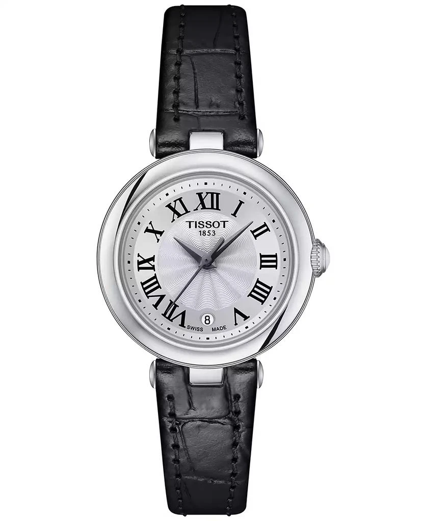 商品Tissot|Women's Swiss Bellissima Black Leather Strap Watch 26mm,价格¥3077,第1张图片