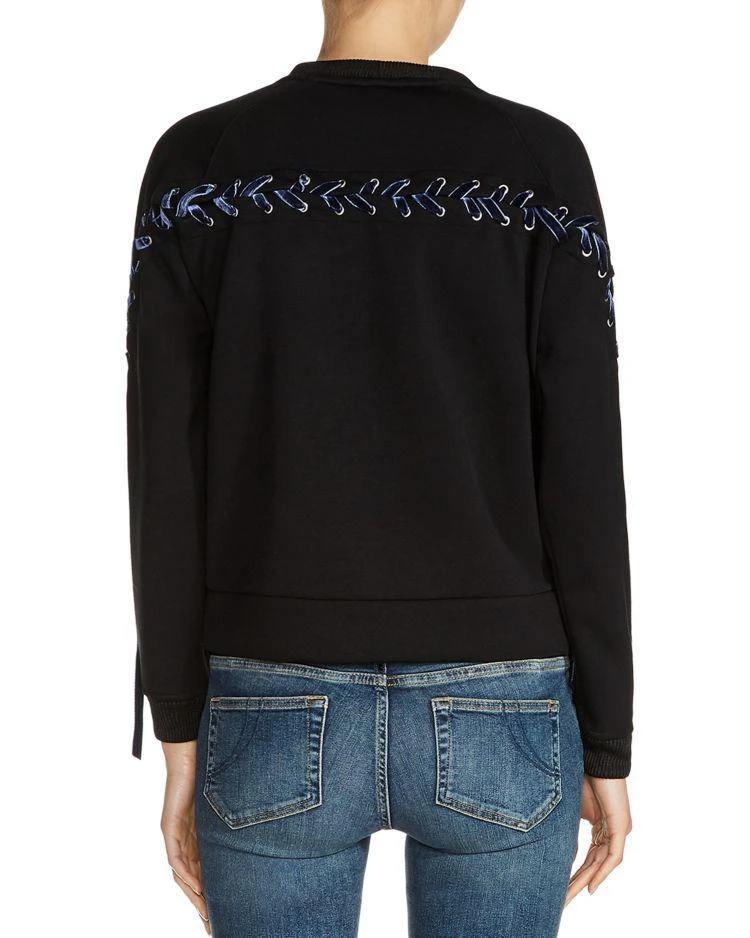 商品Maje|Triangle Lace-Up Detail Sweatshirt,价格¥1777,第2张图片详细描述