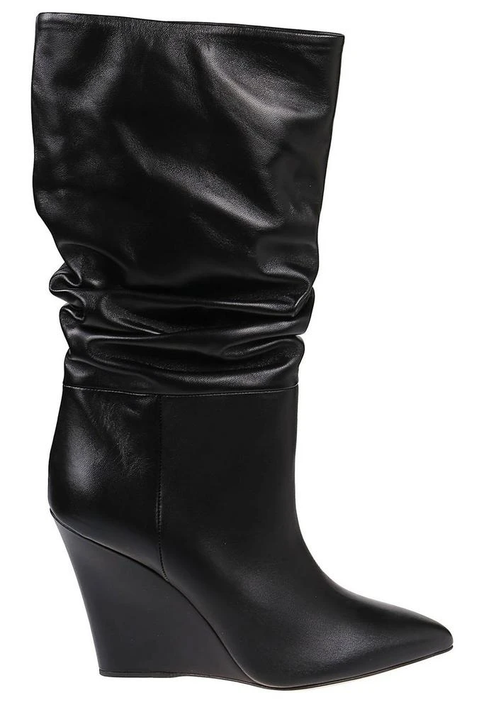 商品Paris Texas|Paris Texas Gathered Pointed Toe Wedged Boots,价格¥2853,第1张图片