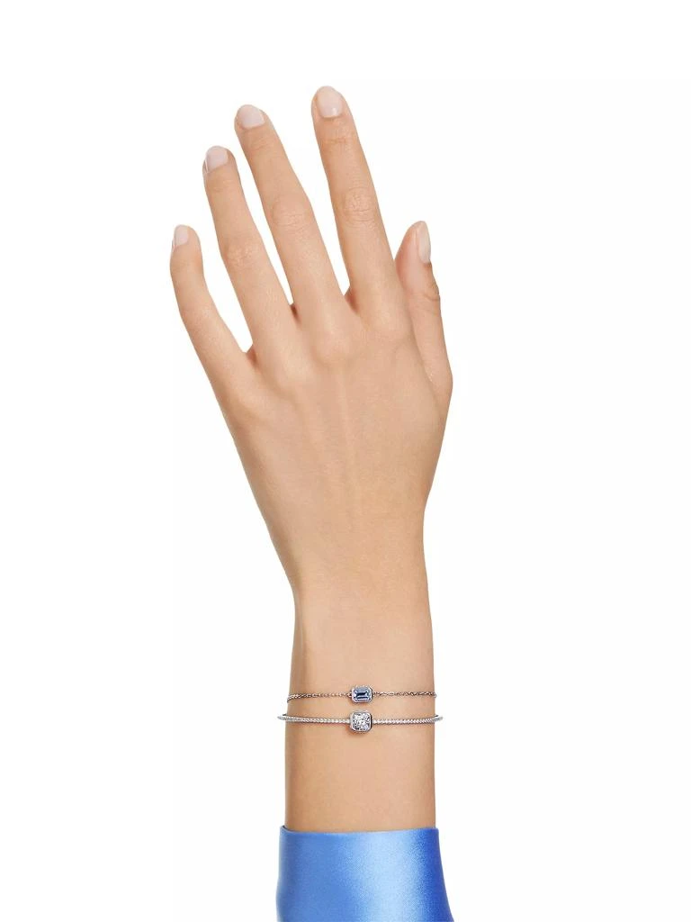商品Swarovski|Chroma Rhodium-Plated & Crystal Mixed Cuts Bangle,价格¥1115,第2张图片详细描述