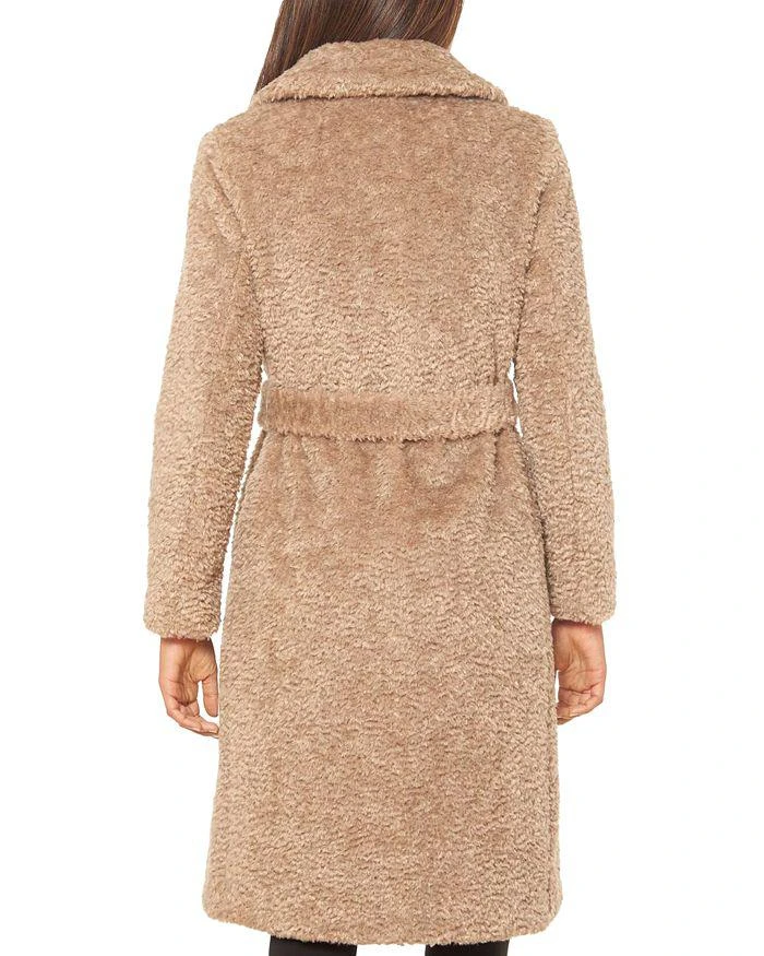 商品Vince Camuto|Faux Fur Teddy Wrap Coat,价格¥1038,第2张图片详细描述