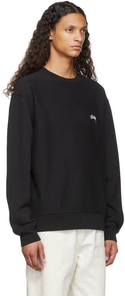 商品STUSSY|Black Overdyed Stock Logo Sweatshirt,价格¥539,第2张图片详细描述