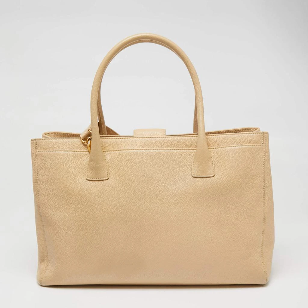 商品[二手商品] Chanel|Chanel Cream Leather Cerf Shopper Tote,价格¥8299,第4张图片详细描述