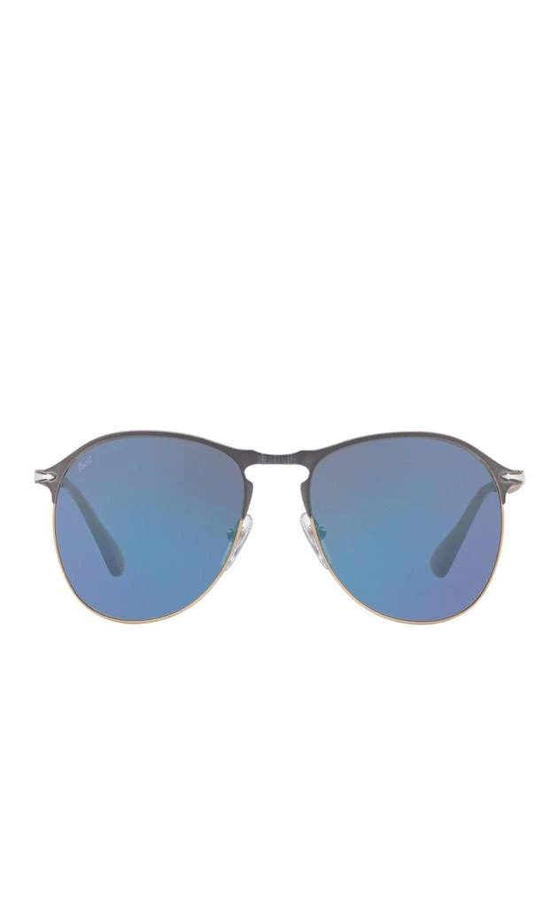 商品Persol|56mm Mirrored Aviator Sunglasses,价格¥568,第3张图片详细描述