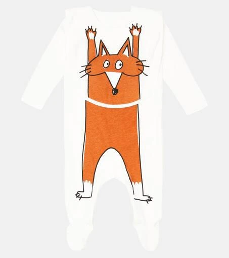 商品Stella McCartney|婴幼儿 — 棉质针织连身衣与围兜套装,价格¥634,第2张图片详细描述