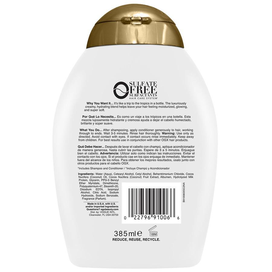 商品OGX|Nourishing + Coconut Milk Moisturizing Hair Conditioner,价格¥53,第4张图片详细描述