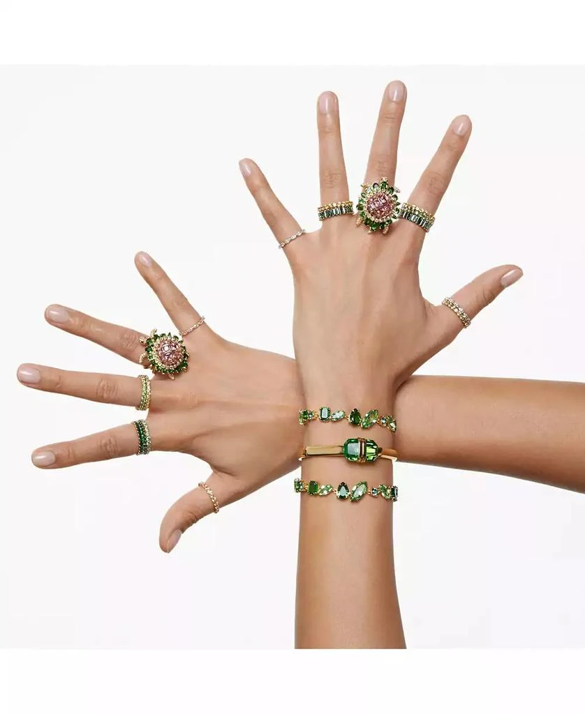 Crystal Round Cut Yellow Matrix Ring 商品