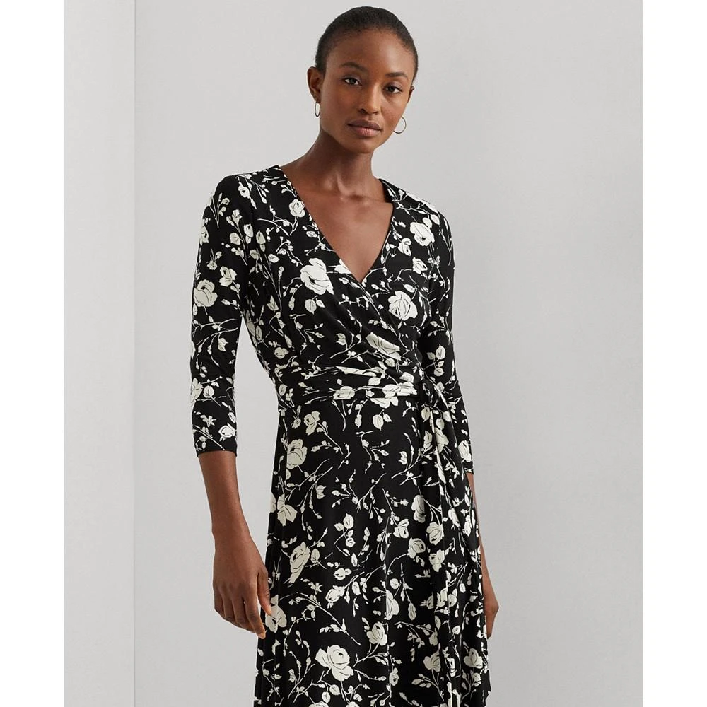 商品Ralph Lauren|Women's Floral Surplice Jersey Dress,价格¥626,第3张图片详细描述