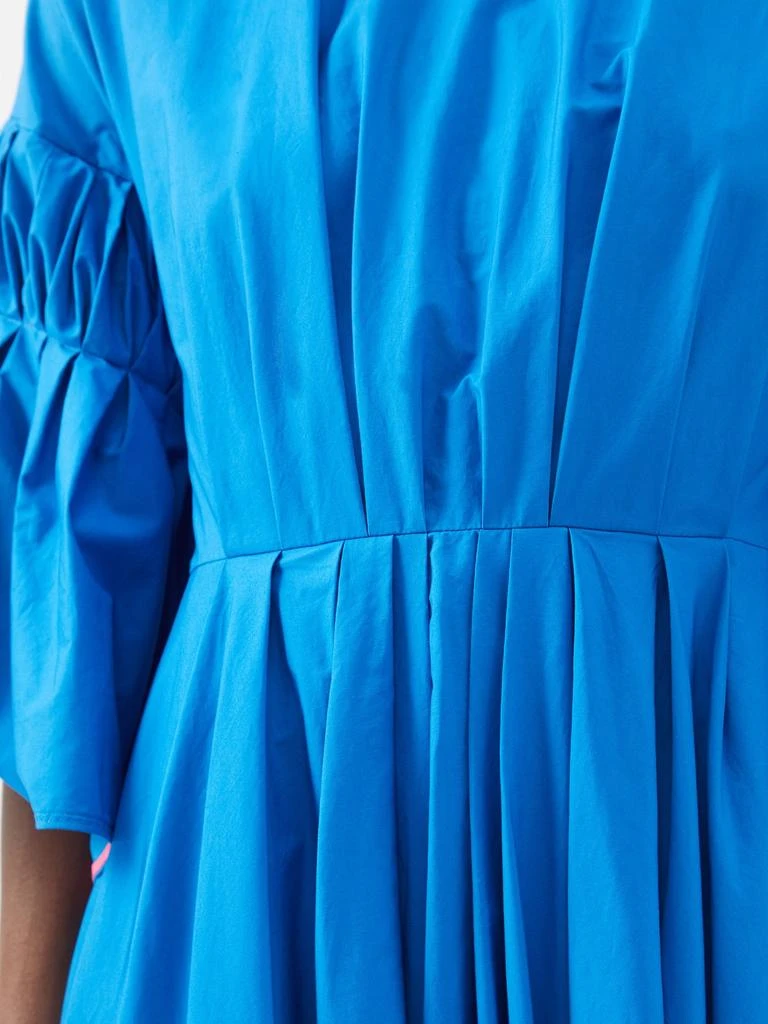商品ROKSANDA|Iosefena gathered-sleeve cotton midi dress,价格¥6234,第4张图片详细描述