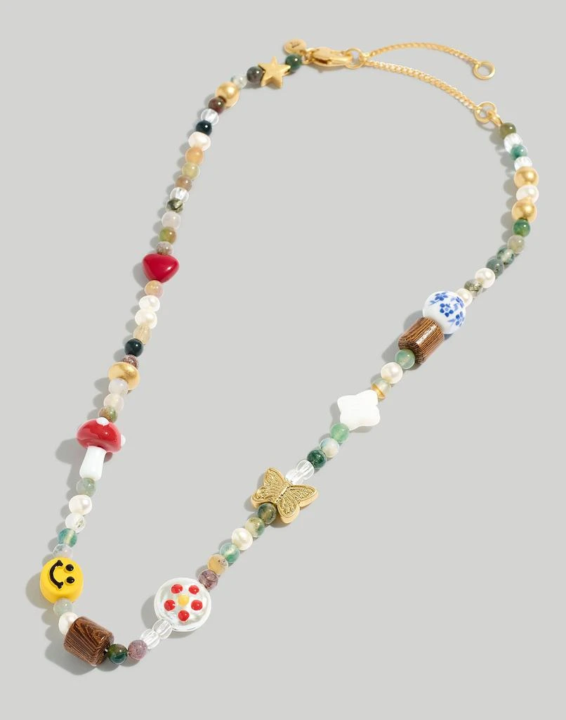 商品Madewell|Happy Face Beaded Choker Necklace,价格¥254,第3张图片详细描述