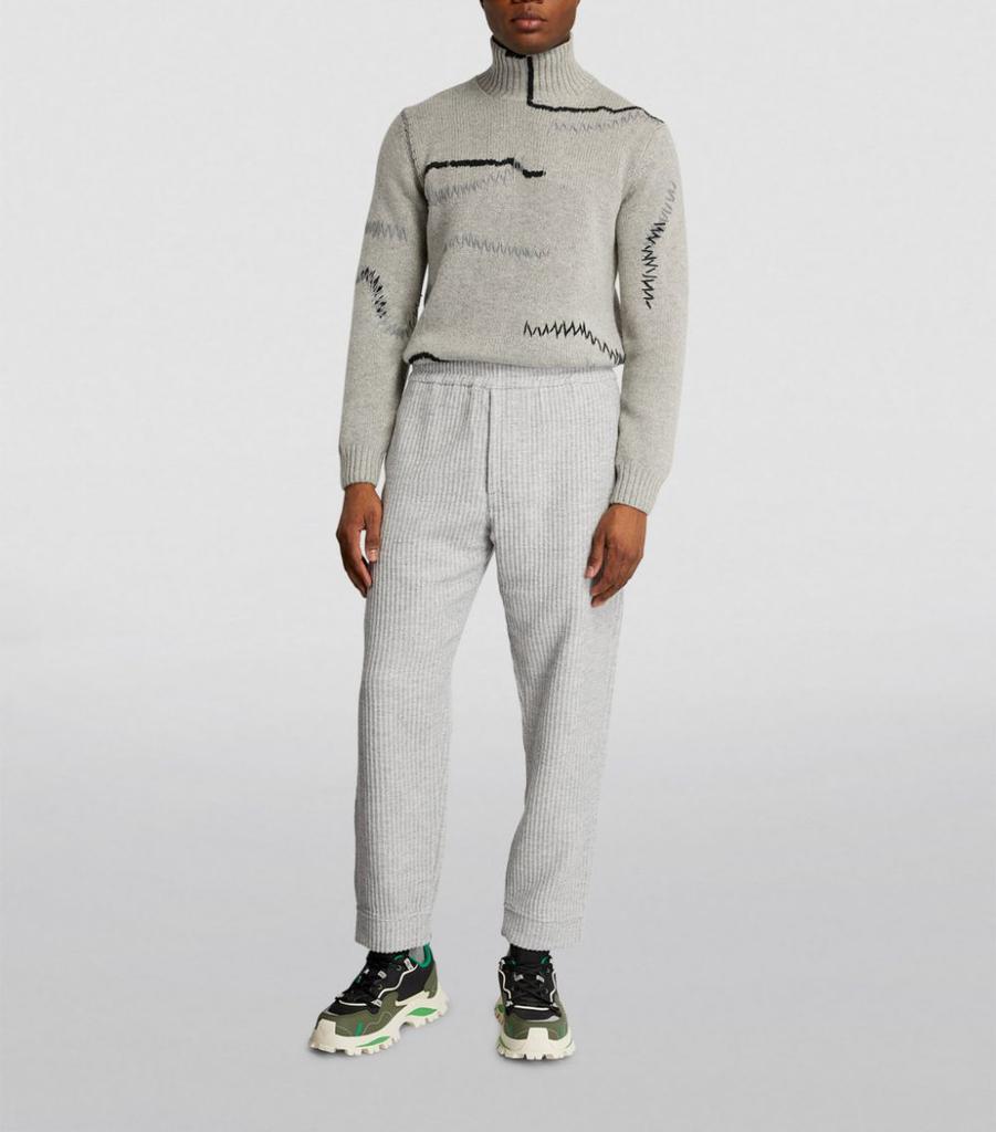 商品Emporio Armani|Wool-Blend Trousers,价格¥3768,第4张图片详细描述