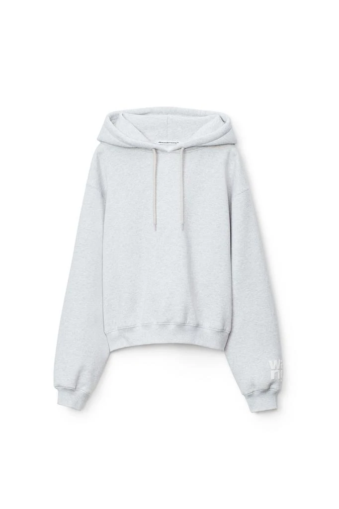 商品Alexander Wang|PUFF LOGO HOODIE IN STRUCTURED TERRY,价格¥1490,第1张图片