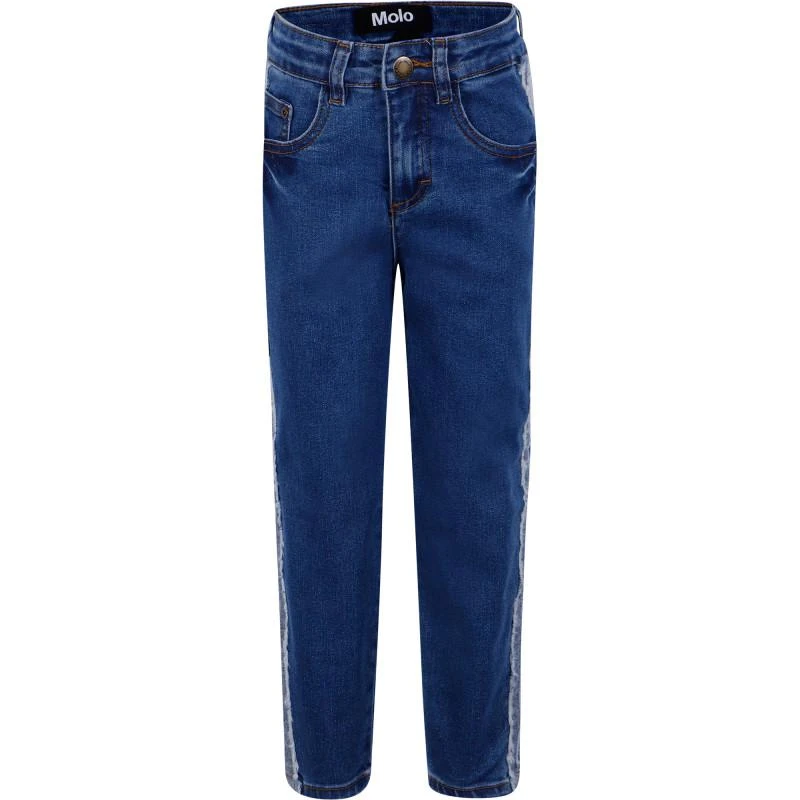 商品MOLO|Stone blue jeans with fringe edge,价格¥596,第1张图片