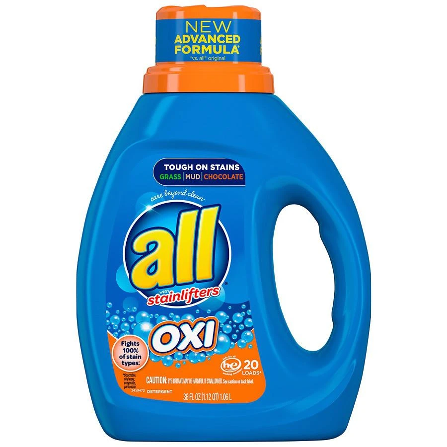 商品all|Liquid Laundry Detergent with OXI Stain Removers and Whiteners Oxi,价格¥62,第1张图片