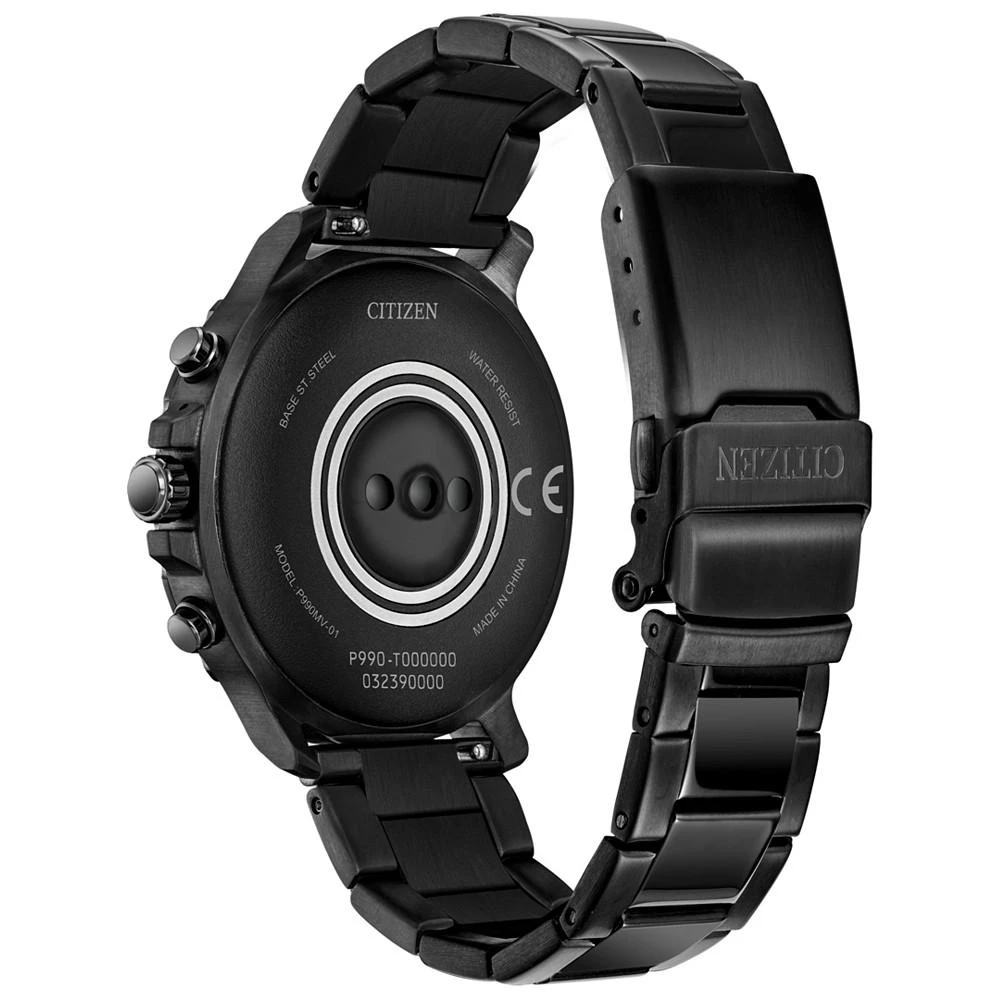 商品Citizen|Men's CZ Smart HR Gray Stainless Steel Bracelet Touchscreen Smart Watch 46mm,价格¥2952,第3张图片详细描述