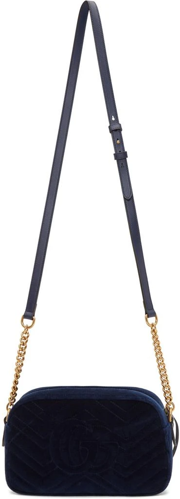 商品Gucci|Blue Velvet Small GG Marmont 2.0 Shoulder Bag,价格¥9377,第3张图片详细描述