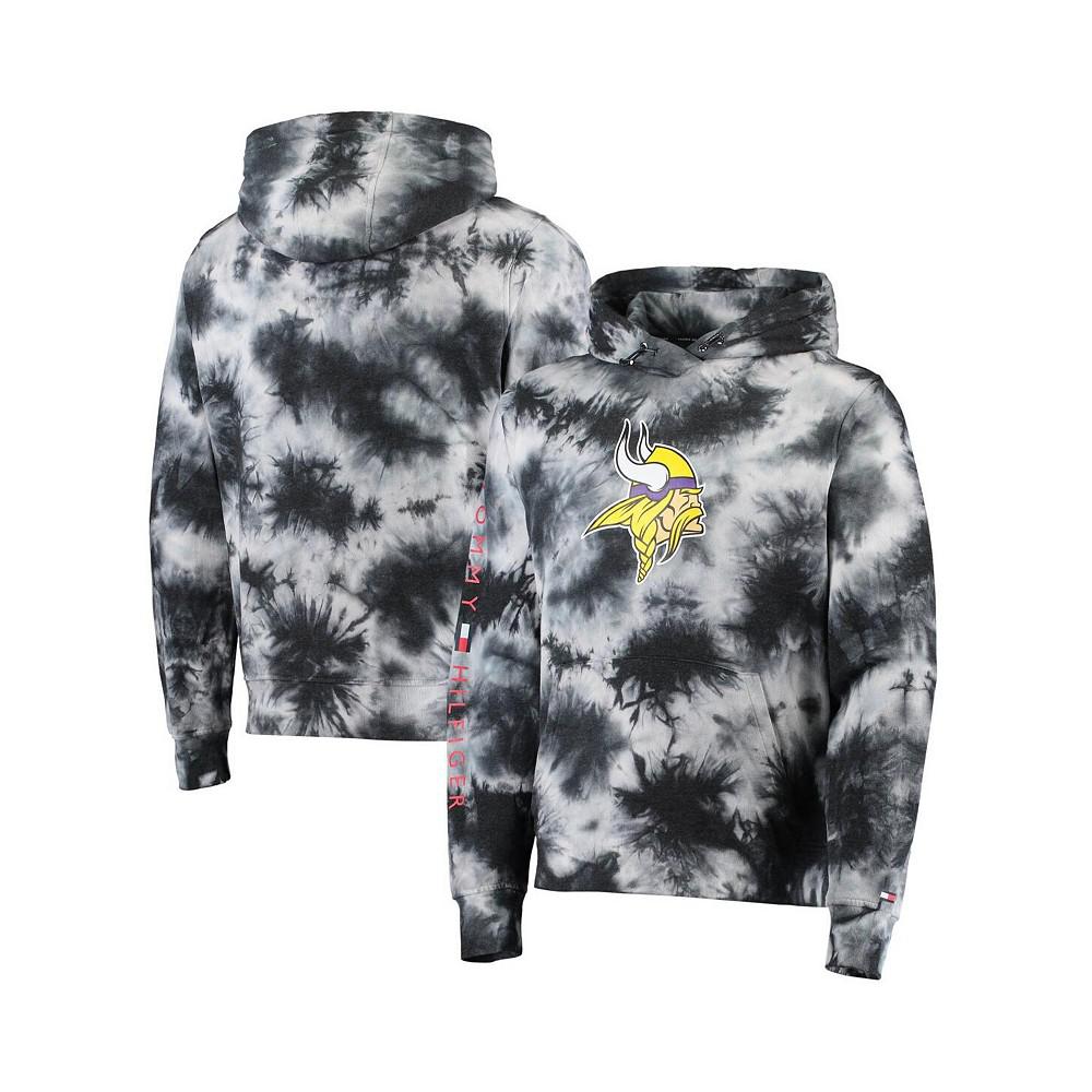 Men's Black Minnesota Vikings Stanley Tie-Dye Pullover Hoodie商品第1张图片规格展示