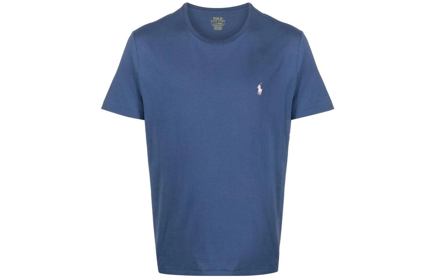 商品[国内直发] Ralph Lauren|SS23 Logo刺绣棉短袖T恤 男款 深灰蓝,价格¥434,第1张图片