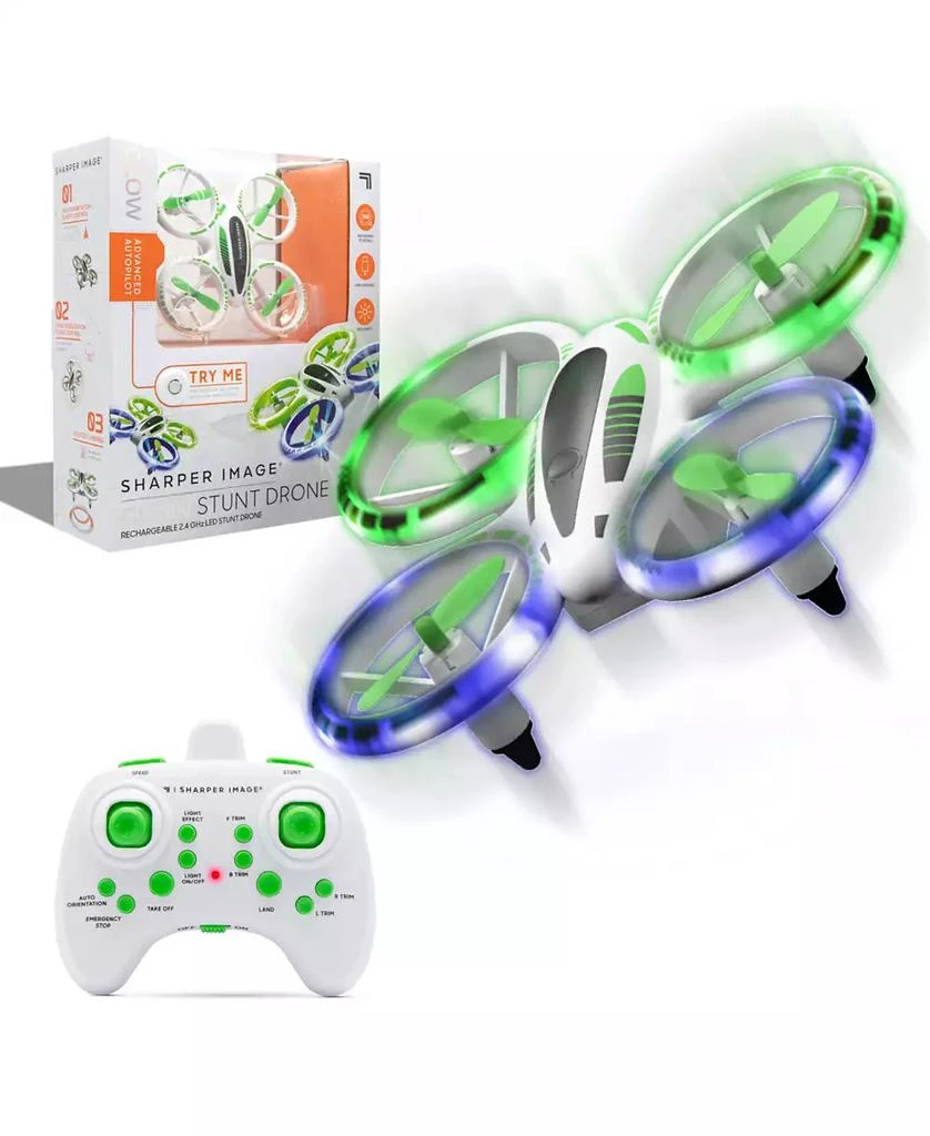 商品Sharper Image|2.4GHz RC Glow Up Stunt Drone with LED Lights,价格¥303,第1张图片