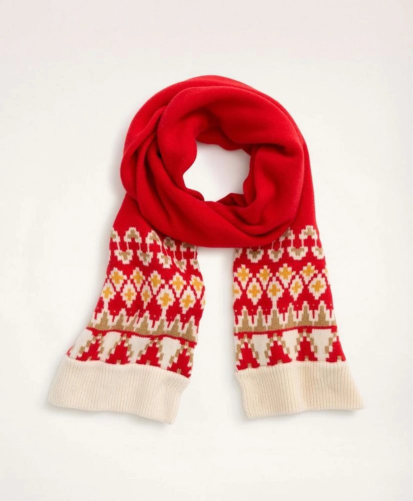 商品Brooks Brothers|Merino Wool Knit Fair Isle Scarf,价格¥642,第1张图片