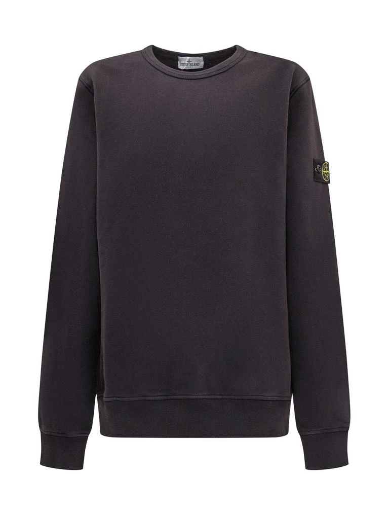 商品Stone Island Junior|Stone Island Junior Logo Patch Crewneck Sweatshirt,价格¥1174,第1张图片