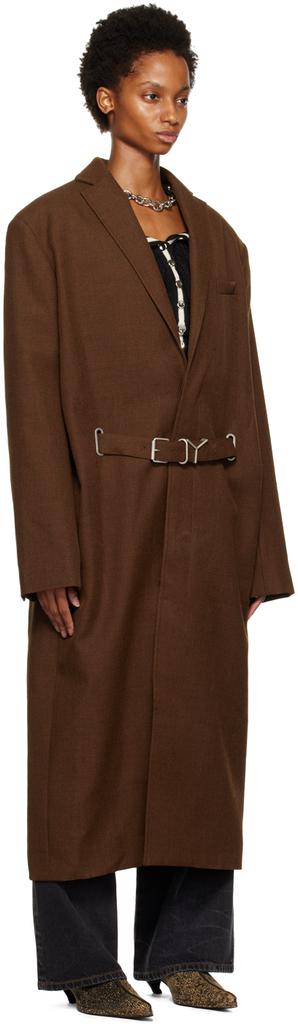 Brown Y Belt Coat商品第2张图片规格展示