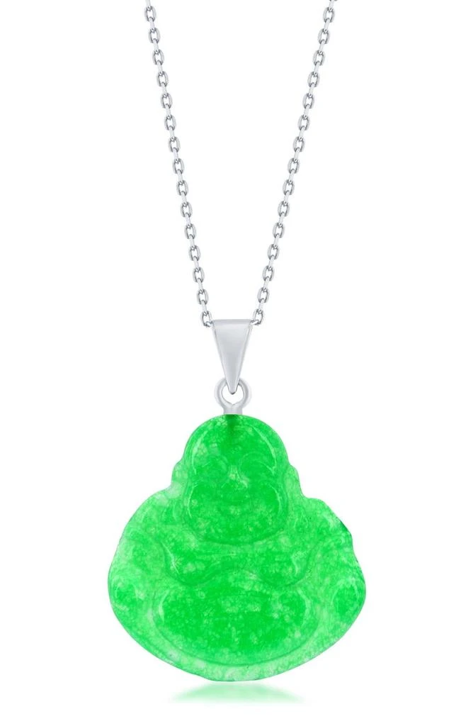 商品SIMONA|Jade Buddha Pendant Necklace,价格¥458,第1张图片