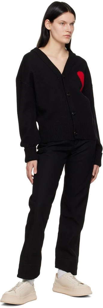商品AMI|Black Ami De Cœur Cardigan,价格¥2342,第4张图片详细描述