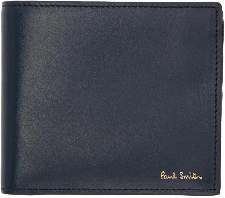 商品Paul Smith|Navy Concertina Stripe Bifold Wallet,价格¥844,第1张图片