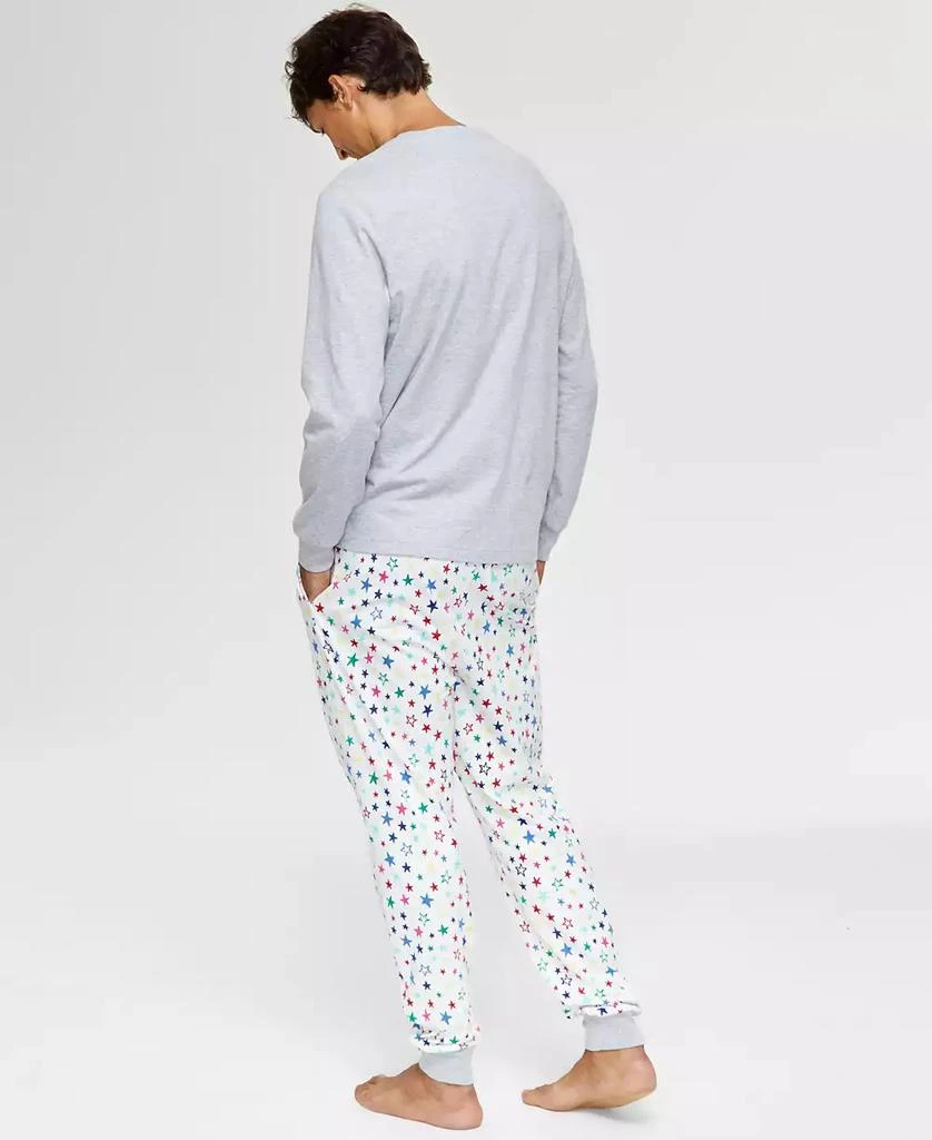 商品Holiday Lane|Men's Star Mix It Cotton Matching Family Pajamas Set, Created for Macy's,价格¥150,第2张图片详细描述