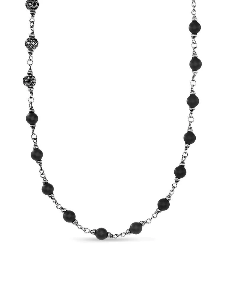 商品David Yurman|Spiritual Beads Rosary Necklace in Sterling Silver,价格¥25099,第1张图片