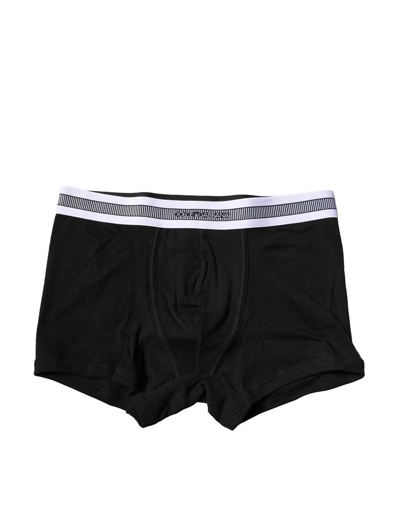 商品Dolce & Gabbana|Dolce & Gabbana Black Cotton Stretch Regular Boxer Underwear,价格¥426,第1张图片
