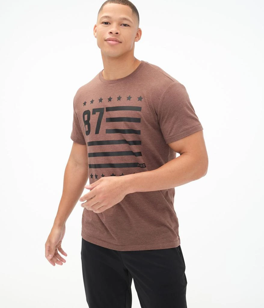 商品Aeropostale|Men's 87 Flag Graphic Tee,价格¥199,第1张图片详细描述