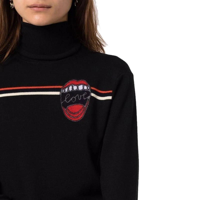 商品Chloé|CHLOE' 女士黑色针织毛衣 C21AMP37-510-001,价格¥1039,第1张图片