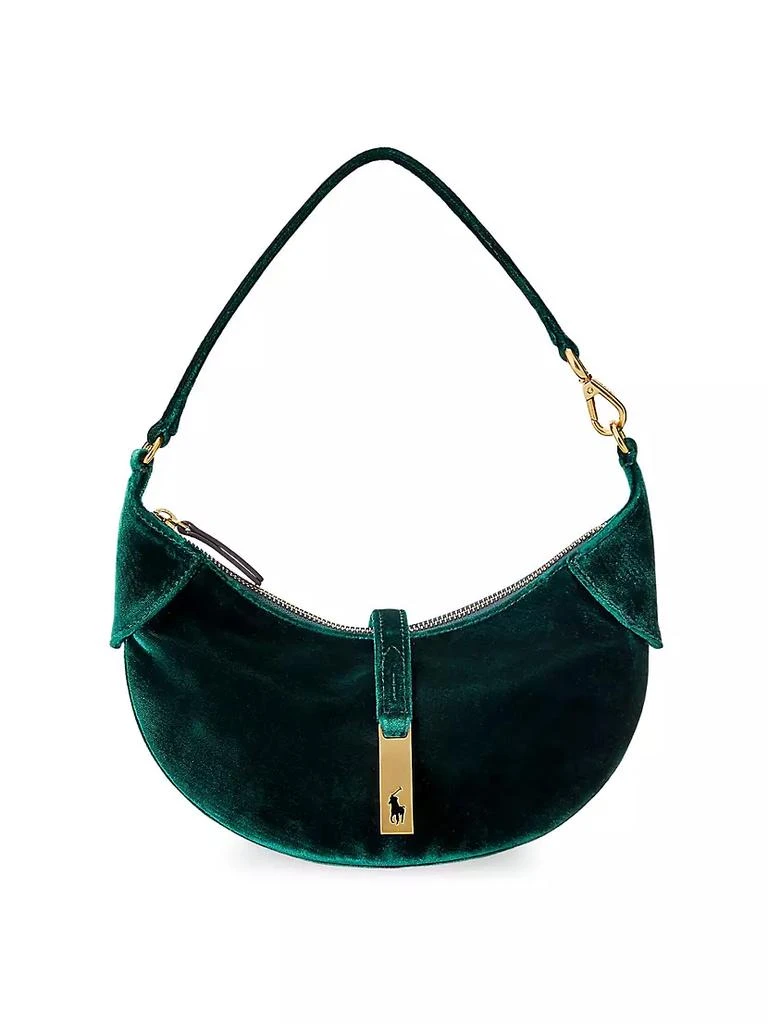 商品Ralph Lauren|Mini Polo ID Velvet Shoulder Bag,价格¥3732,第1张图片