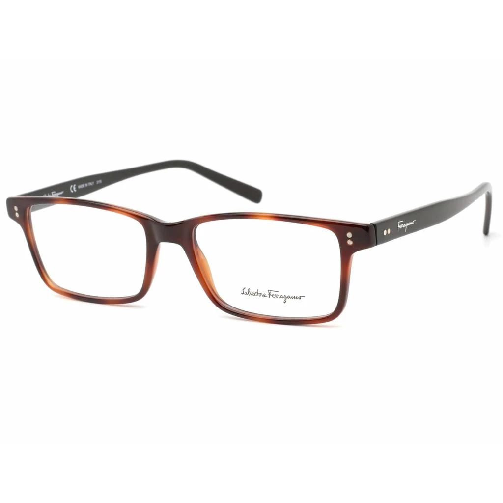 商品Salvatore Ferragamo|Salvatore Ferragamo Men's Eyeglasses - Tortoise/Black Rectangular Frame | SF2914 241,价格¥524,第1张图片