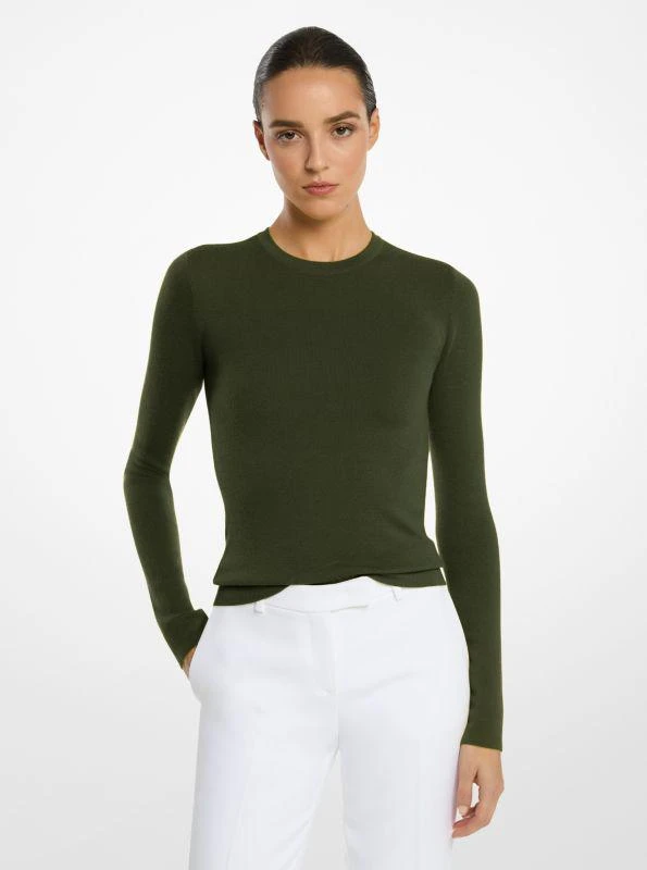 商品Michael Kors|Super Cashmere Long-Sleeve Shirt,价格¥3271,第1张图片