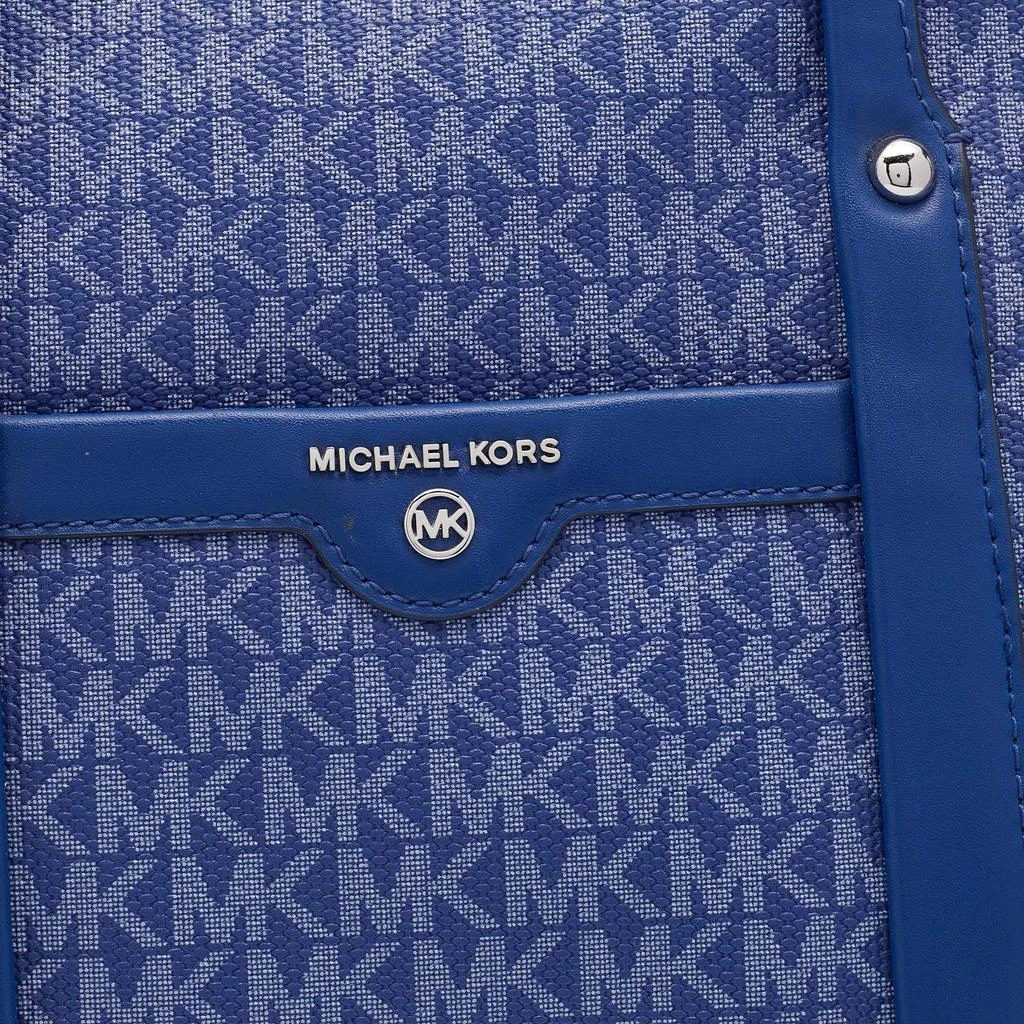 商品[二手商品] Michael Kors|Michael Kors Blue Signature Coated Canvas And Leather Beck Tote,价格¥1079,第5张图片详细描述