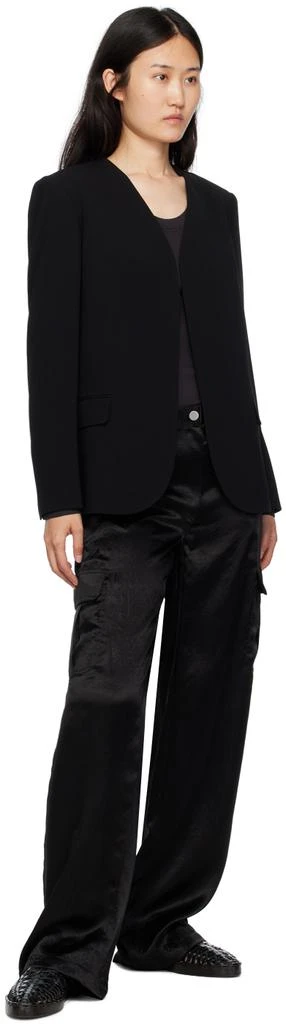 商品Theory|Black Collarless Blazer,价格¥1469,第4张图片详细描述