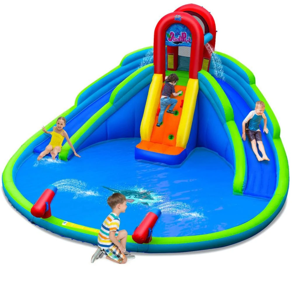 商品Hivvago|Inflatable Waterslide Bounce House with Upgraded Handrail without Blower,价格¥4936,第1张图片