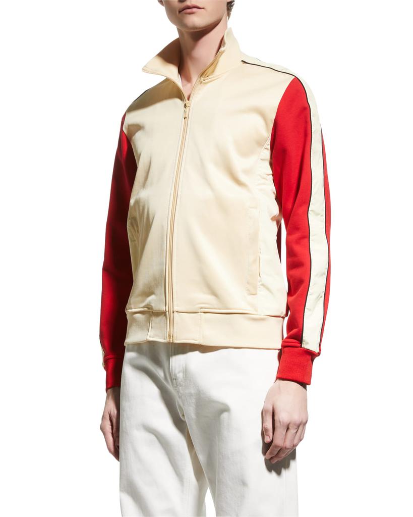 Men's Colorblock Zip Jacket商品第1张图片规格展示